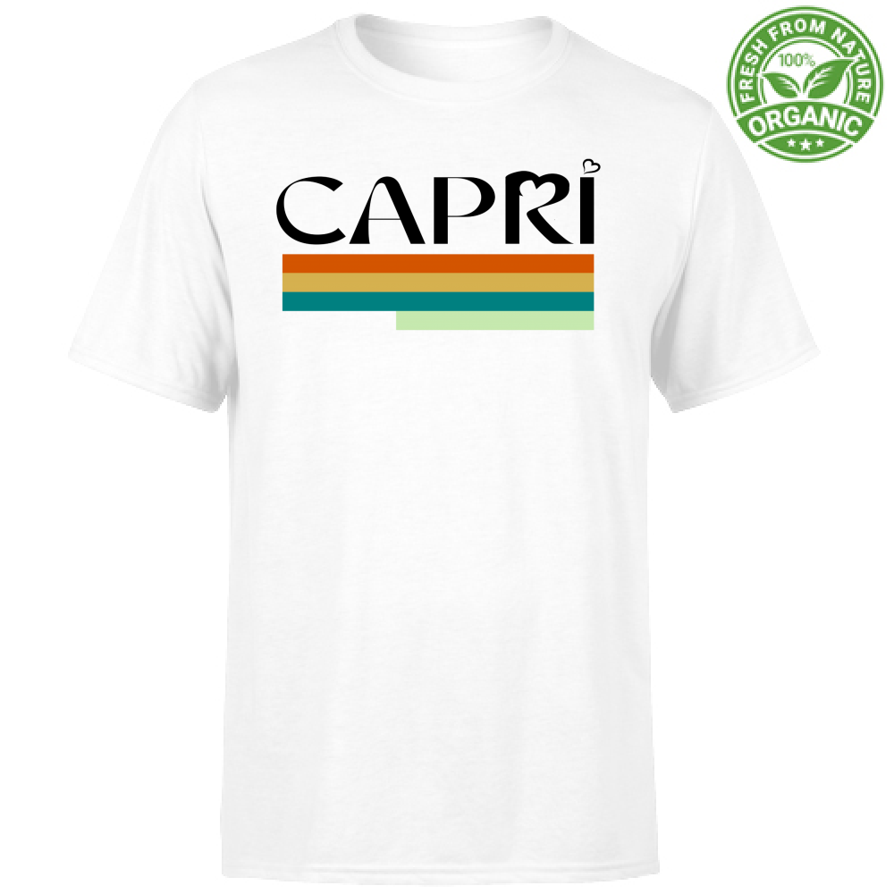 T-Shirt Unisex Organic CAPRI TECHNICAL COLOR BLACK WRITING