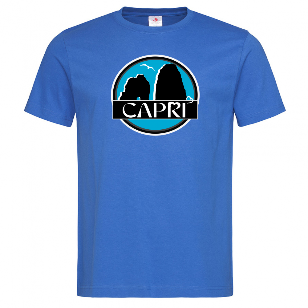 T-Shirt Men Premium CAPRI CERCHIO MAGICO CON  FARAGLIONI