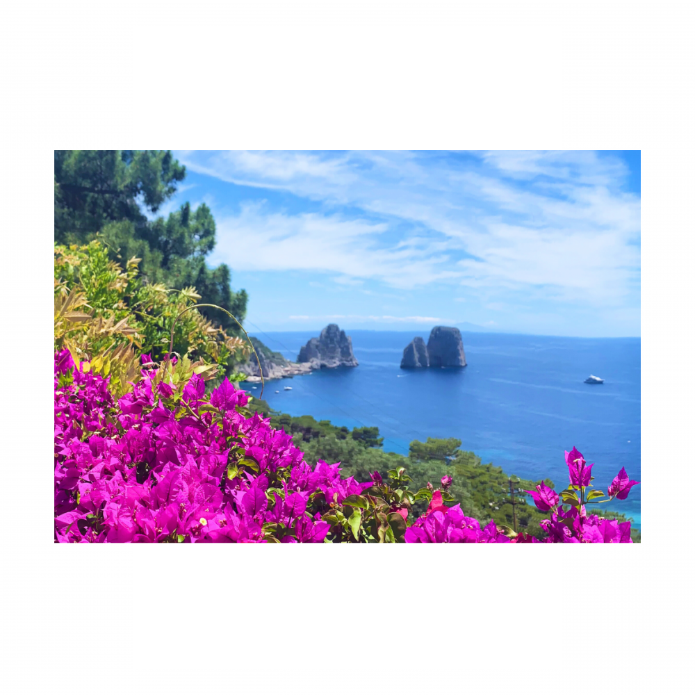 Poster con Cornice 60x40 Capri Sogno Mediterraeo Cornice larga