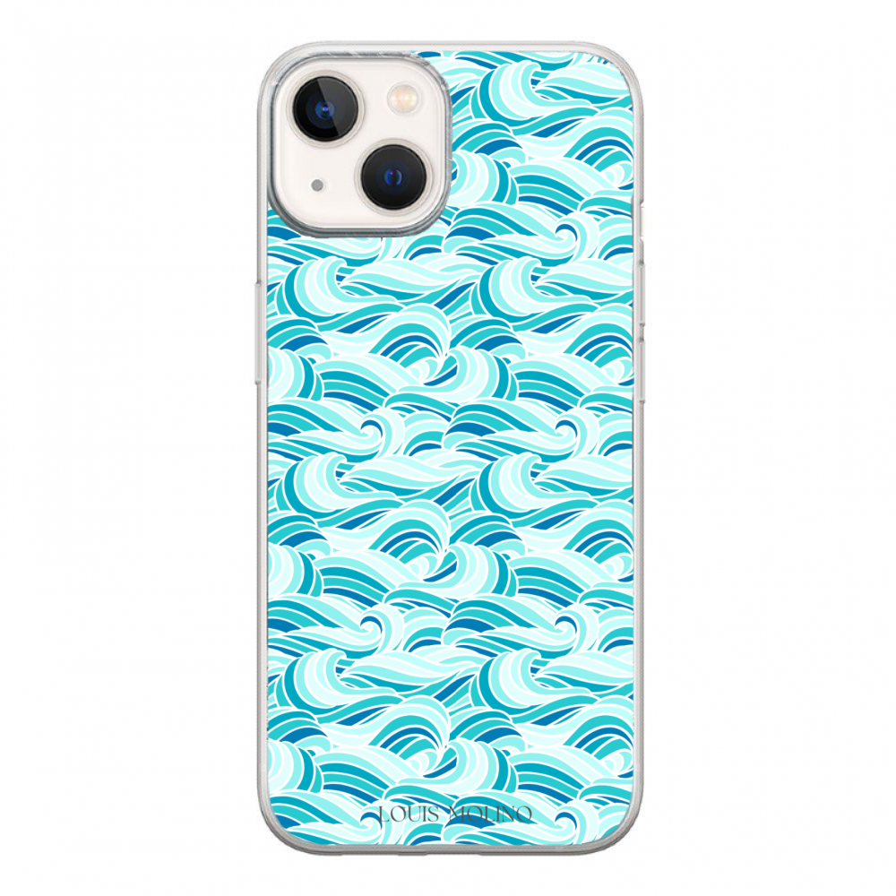 Cover Gomma iPhone 14 WAVES OF SERENITY CAPRI