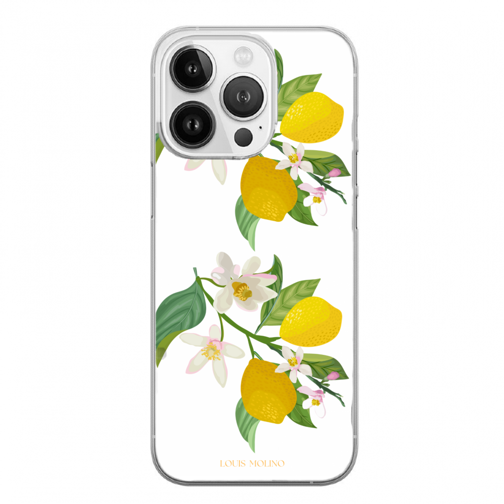 Cover Gomma iPhone 14 Pro Max LEMON FLOWER CAPRI
