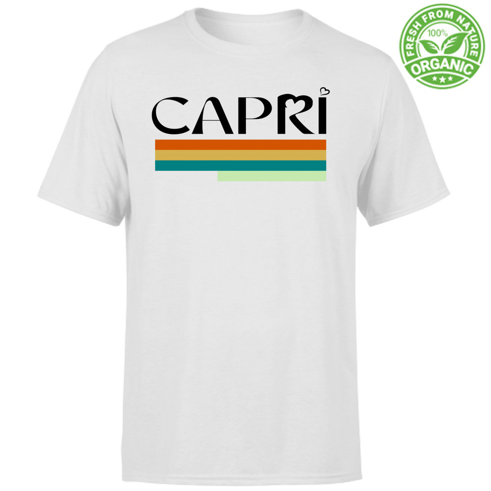 T-Shirt Unisex Organic CAPRI TECHNICAL COLOR BLACK WRITING
