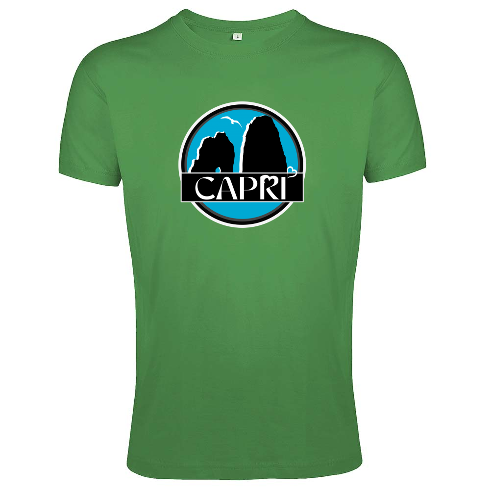T-Shirt Men Fit CAPRI MAGIC CIRCLE WITH FARAGLIONI
