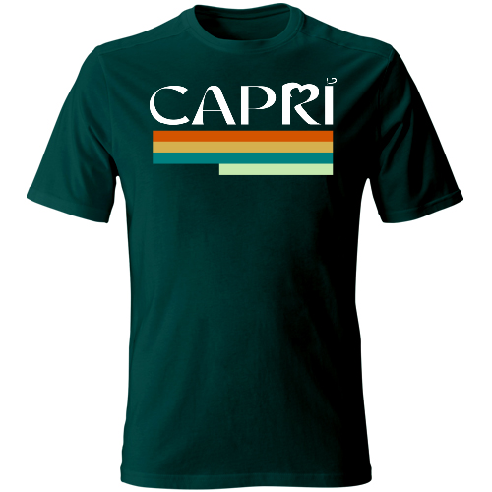 T-Shirt Unisex CAPRI TECNICOLOR SCRITTA BIANCA