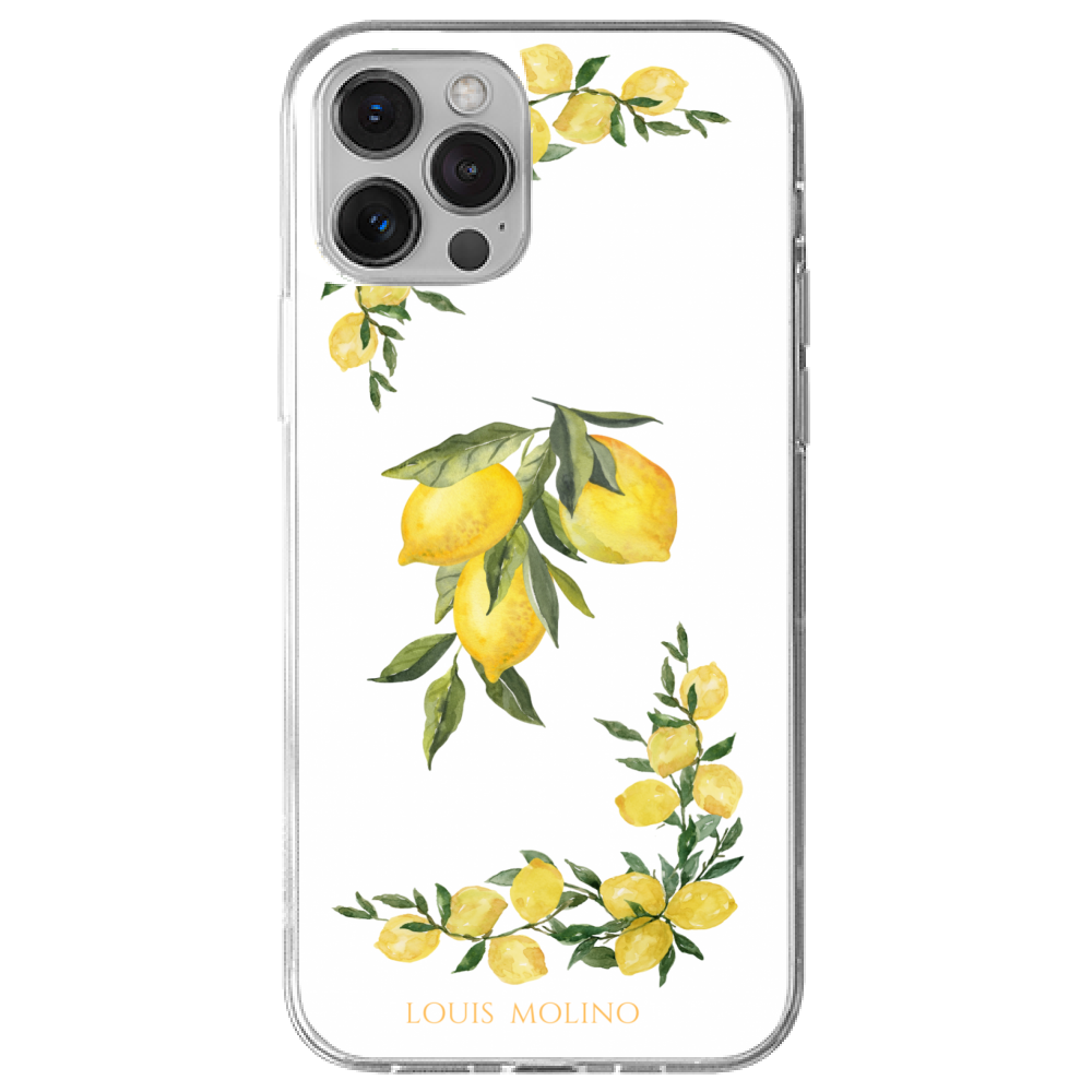 Rubber Cover iPhone 12 LEMON PAINT CAPRI
