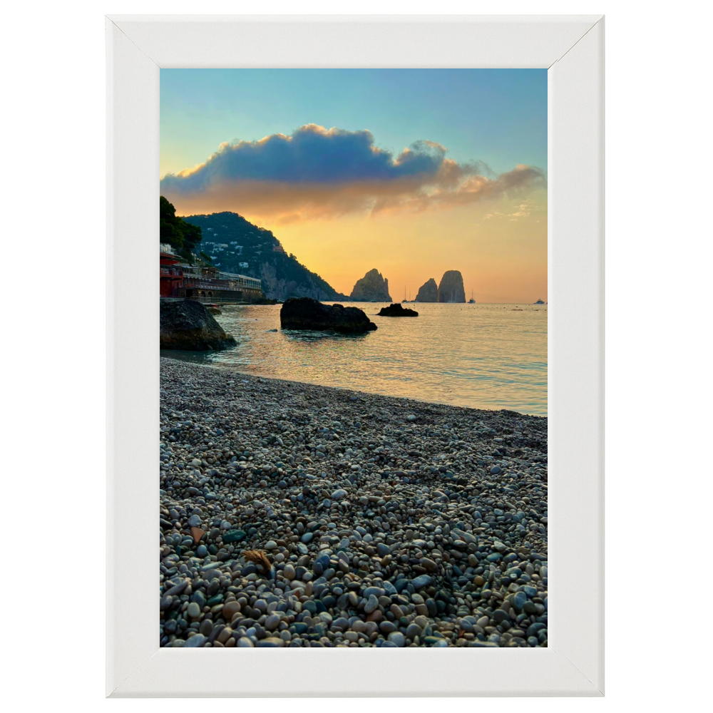Poster con Cornice 40x60 Capri Alba da Sogno