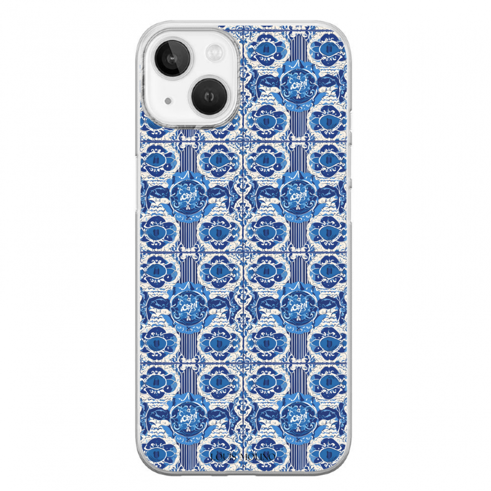 Rubber Cover iPhone 14 Plus BLUE CAPRI MEMORIES
