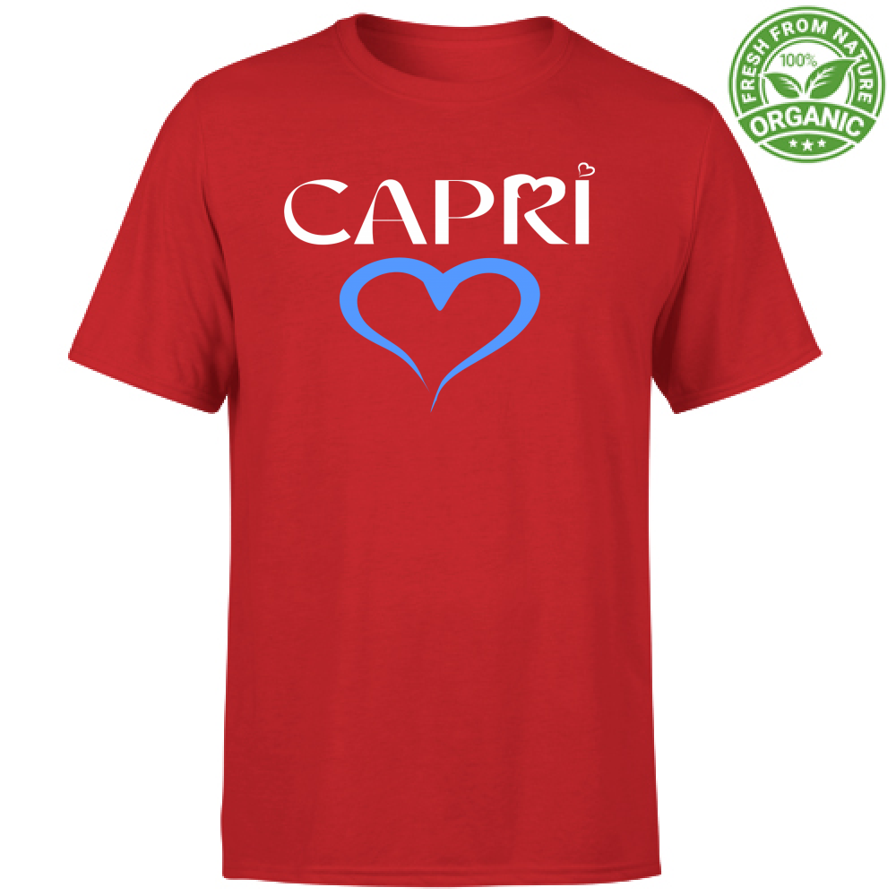 T-Shirt Bambino Organic CAPRI CUORE AZZURRO