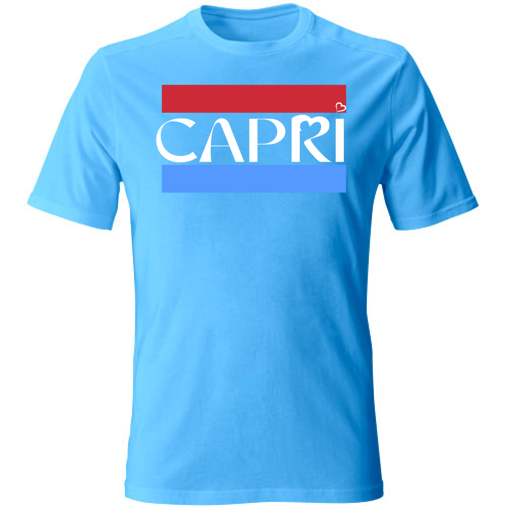 T-Shirt Bambino CAPRI FASCIA ROSSO BLUE BIANCO