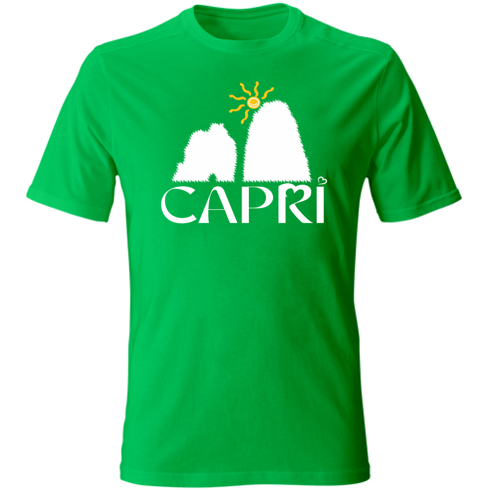 T-Shirt Kids CAPRI HAPPY FARAGLIONI WHITE
