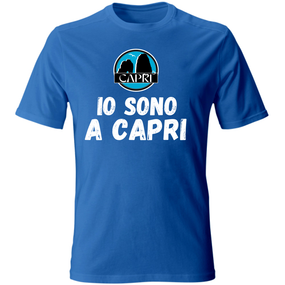 T-Shirt Kids I AM IN CAPRI WHITE WRITING