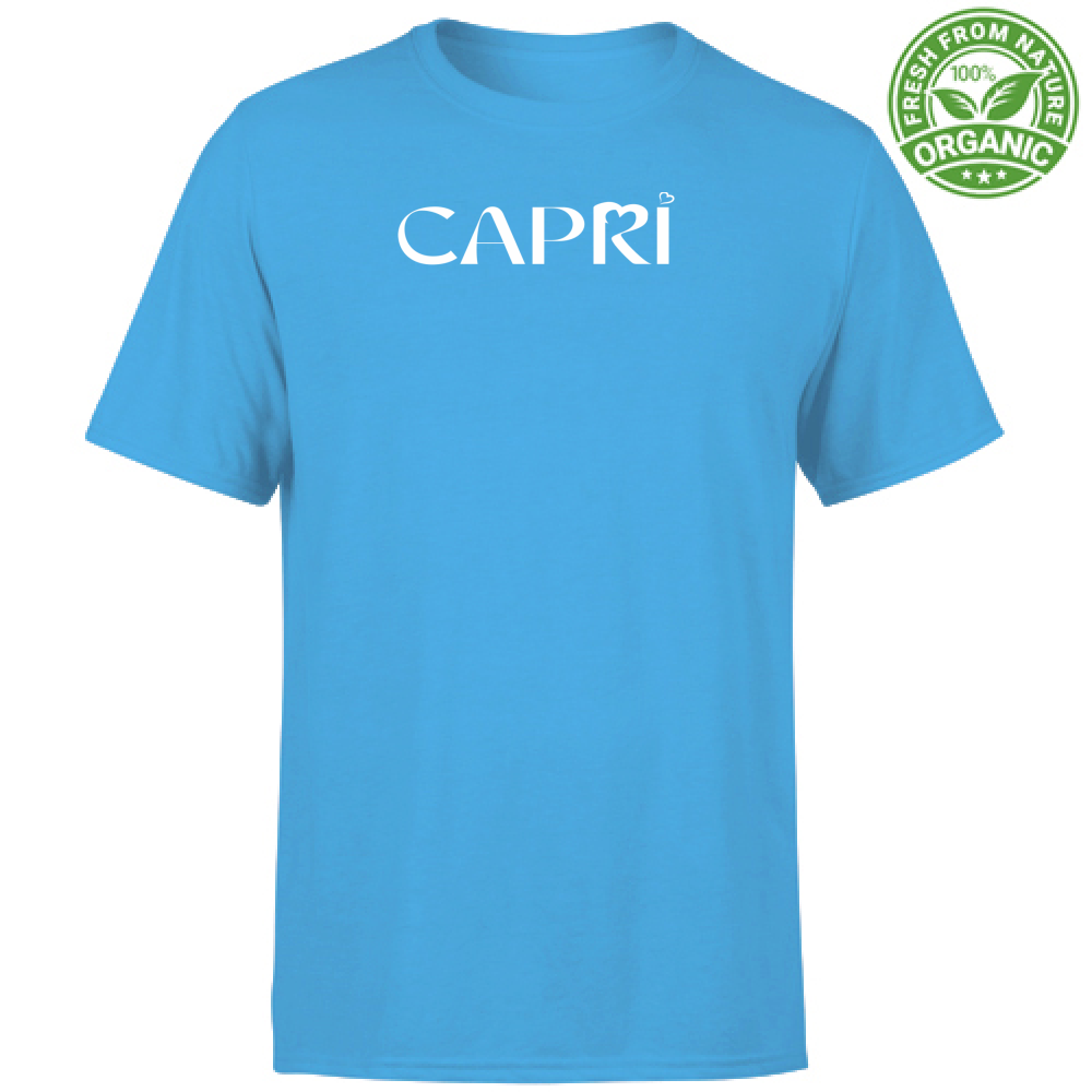 T-Shirt Unisex Organic CAPRI MINIMAL WHITE WRITING