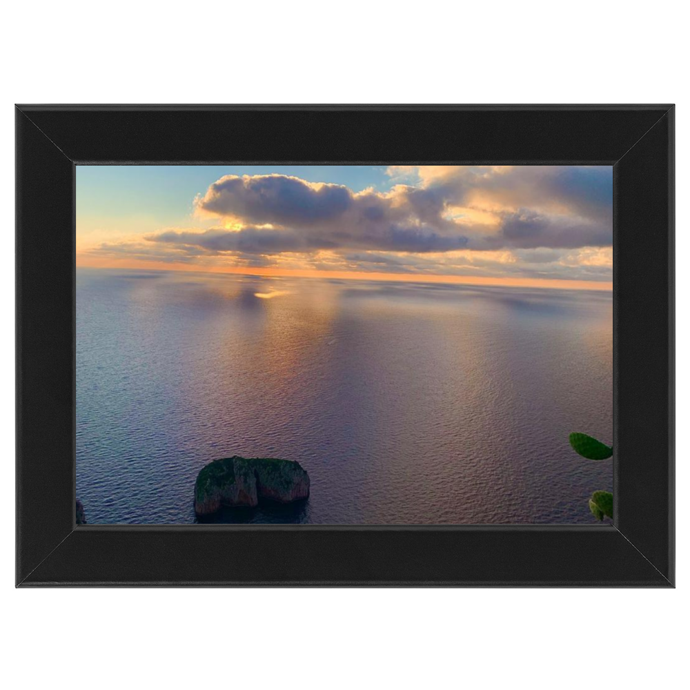 Poster con Cornice 60x40 Capri Alba Monacone