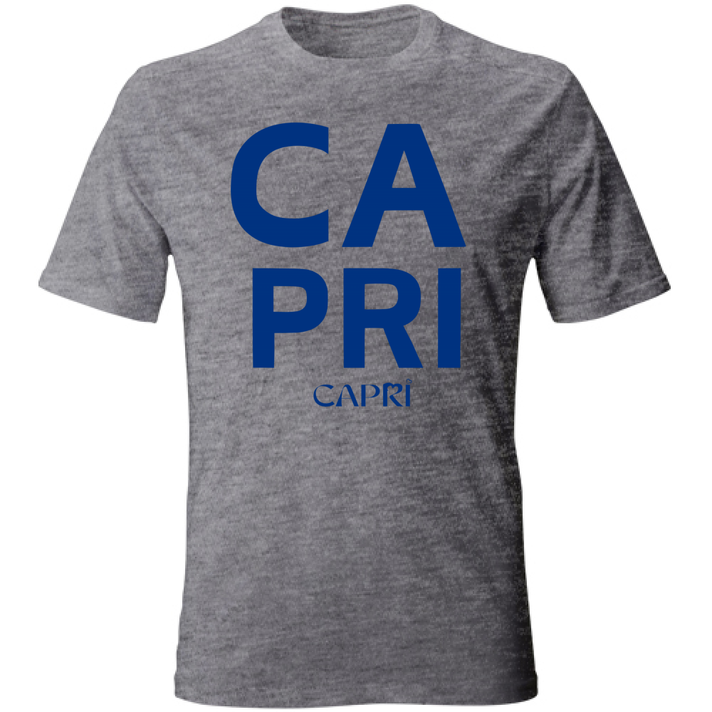 T-Shirt Unisex CAPRI DESIGN SCRITTA BLUE