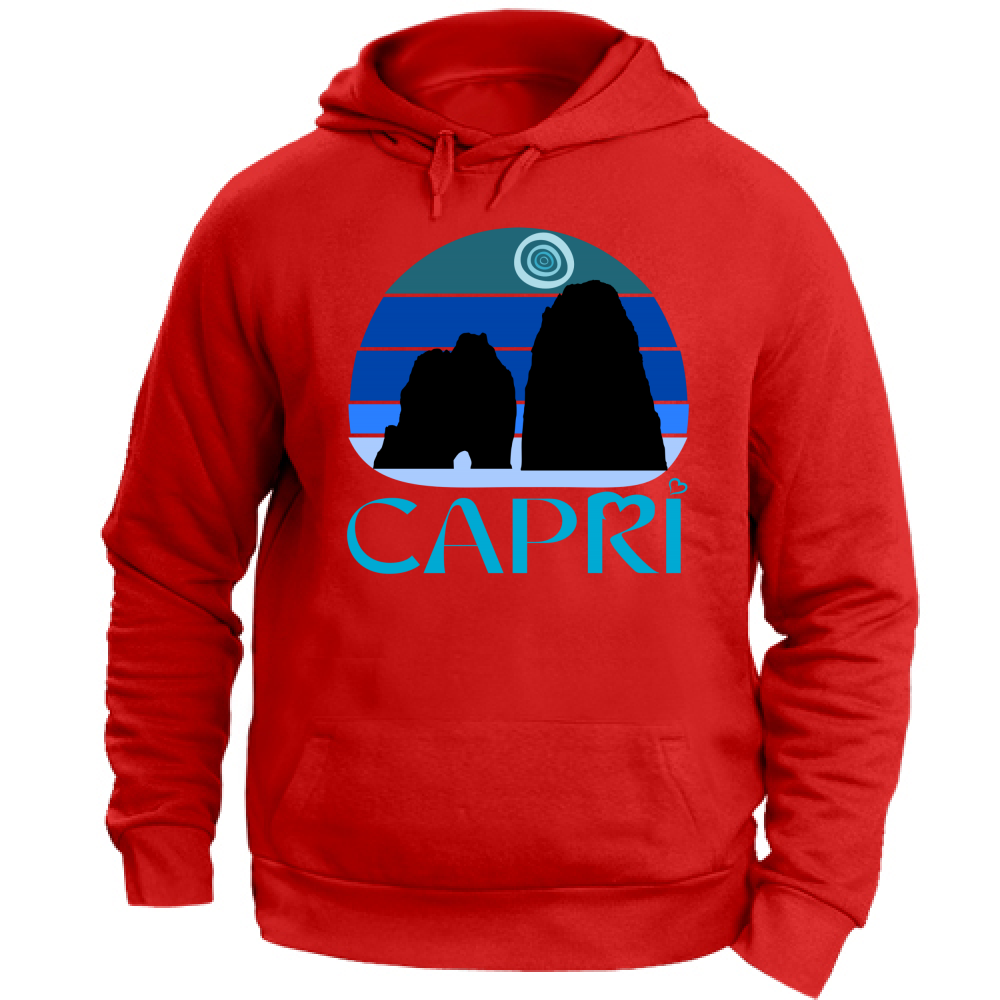 Unisex Hoodie CAPRI VINTAGE BLUE SUNSET