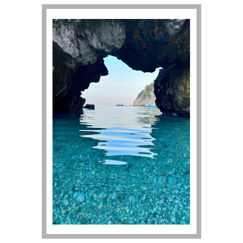 Poster con Cornice 40x60 Capri Emozioni Blu