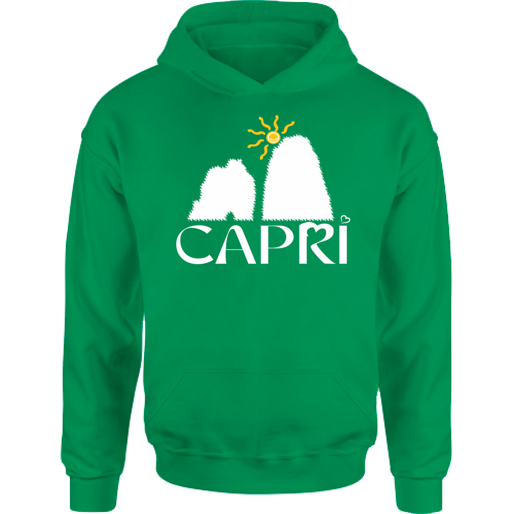 Kids Hoodie CAPRI HAPPY FARAGLIONI WHITE