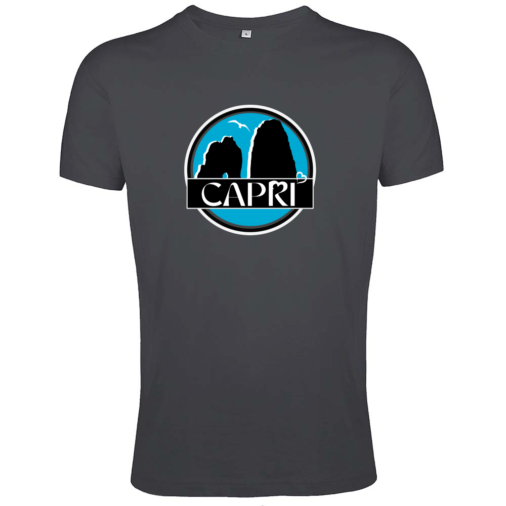 T-Shirt Men Fit CAPRI MAGIC CIRCLE WITH FARAGLIONI