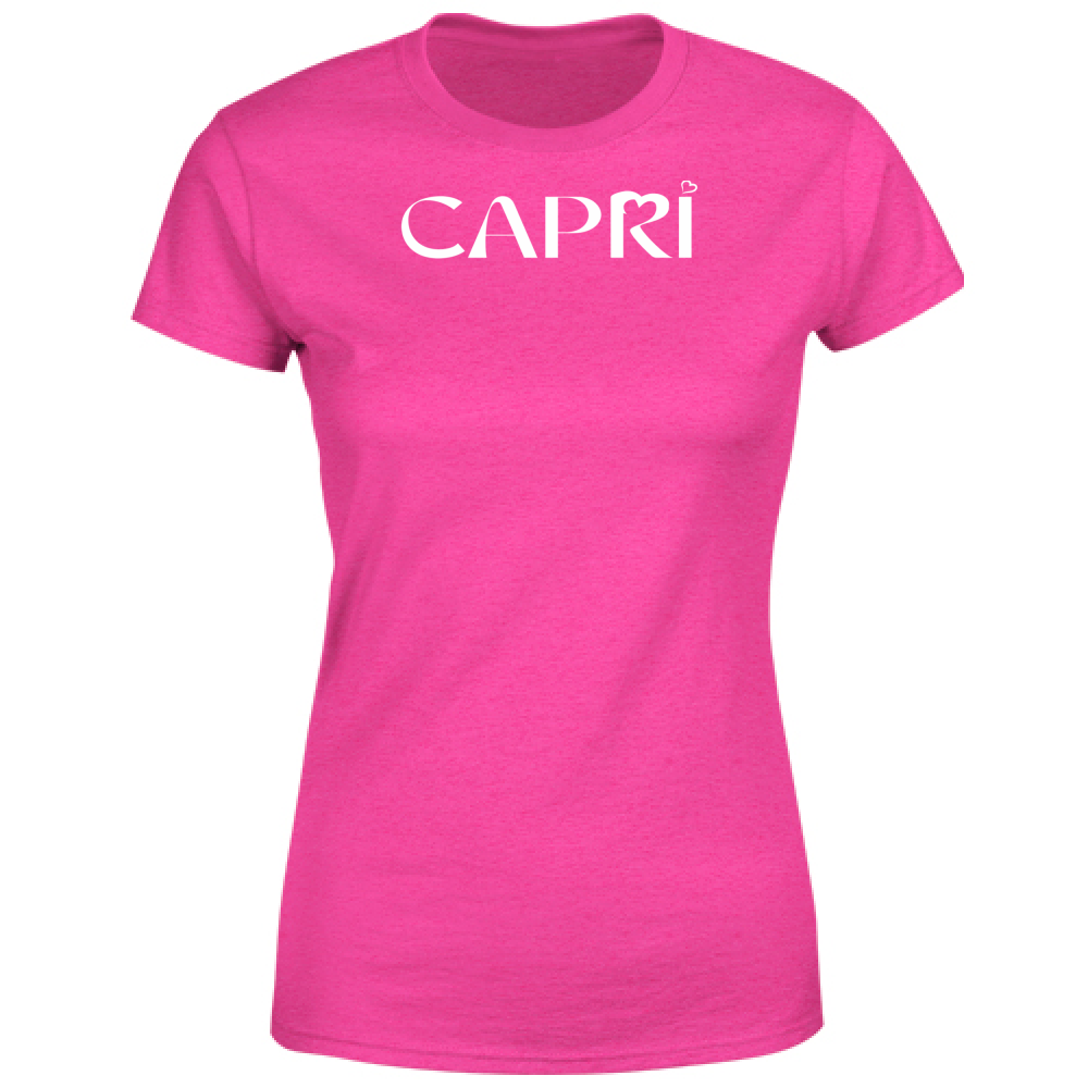 Women's T-Shirt CAPRI MINIMAL WHITE WRITING