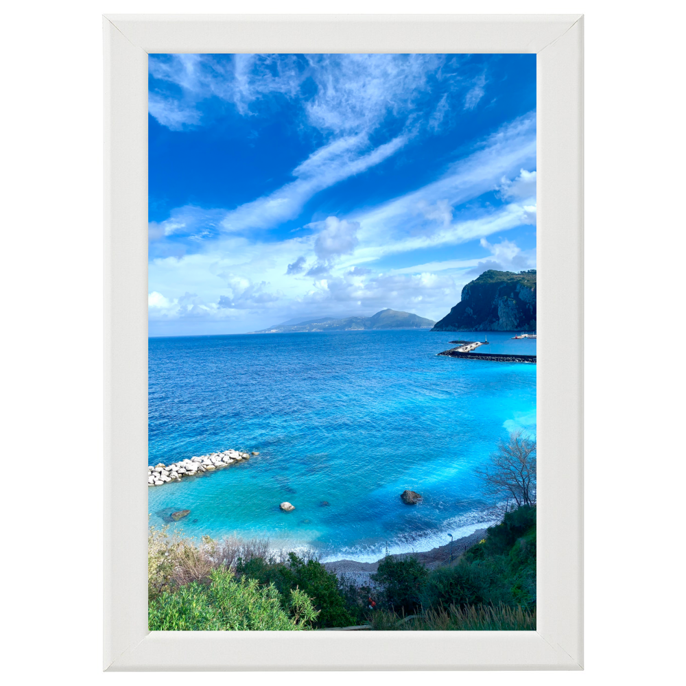 Poster with Frame 40x60 Capri Symphony of Blue long frame
