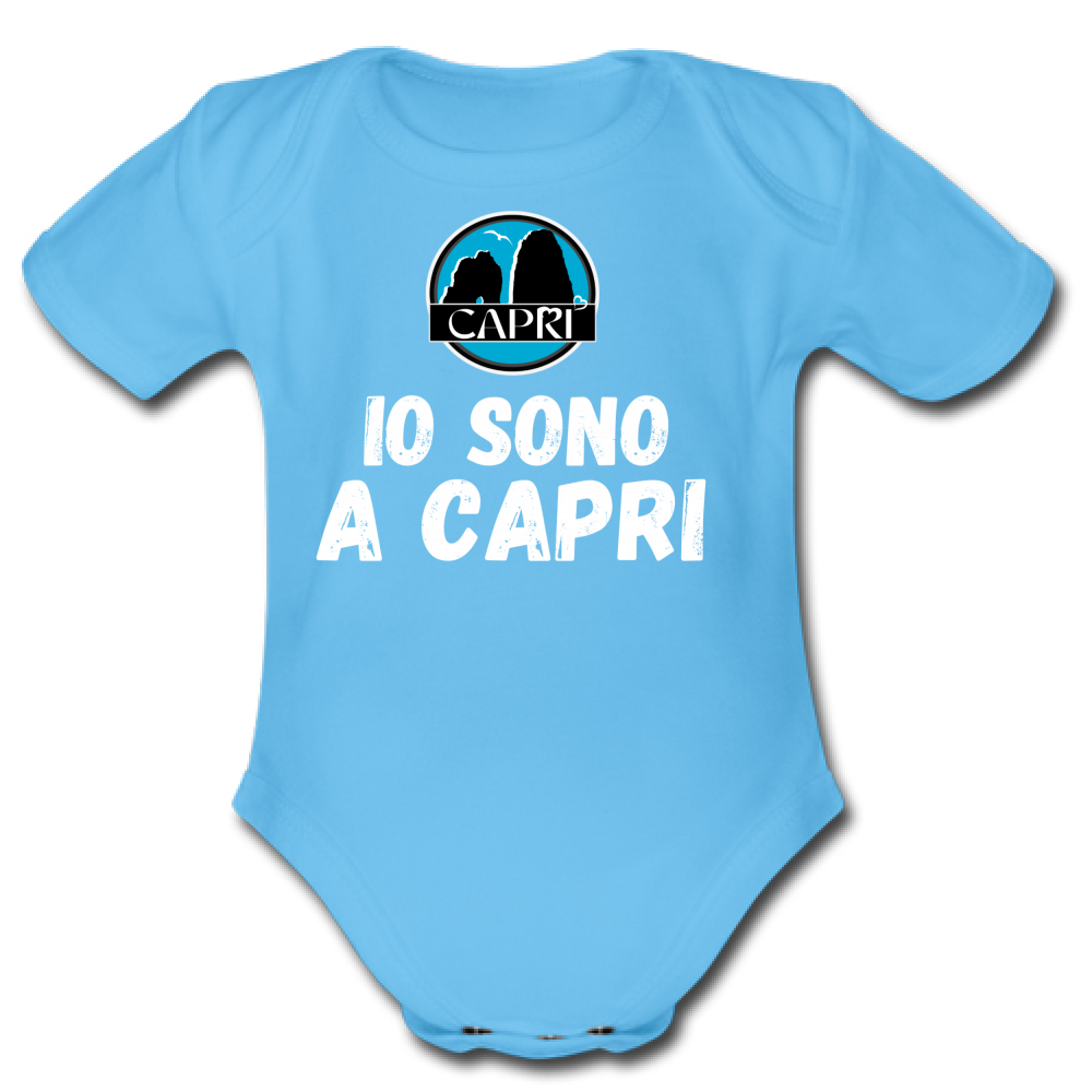Body Bambino IO SONO A CAPRI SCRITTA BIANCA