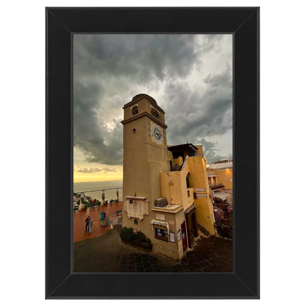 Poster con Cornice 40x60 Capri Piazzetta