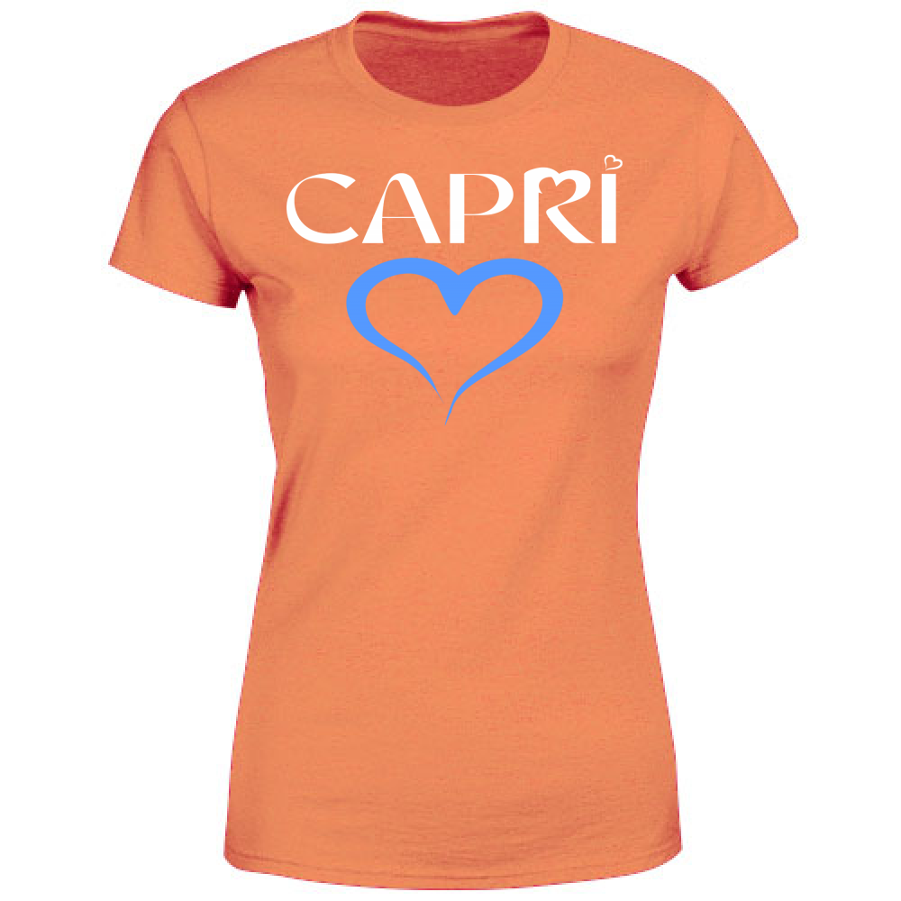 Women's T-Shirt CAPRI BLUE HEART