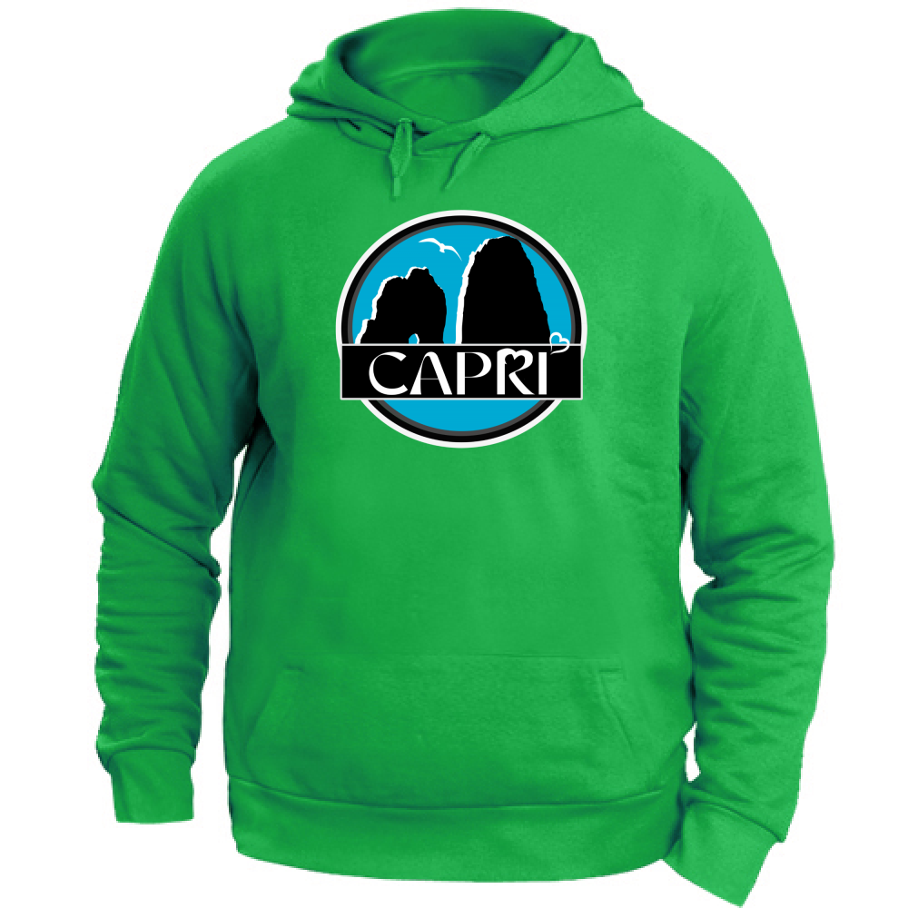 Felpa Unisex con Cappuccio CAPRI CERCHIO MAGICO CON  FARAGLIONI