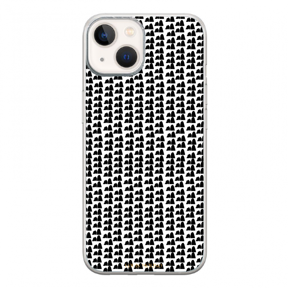 Cover Gomma iPhone 14 FARAGLIONI SMALL AND BLACK