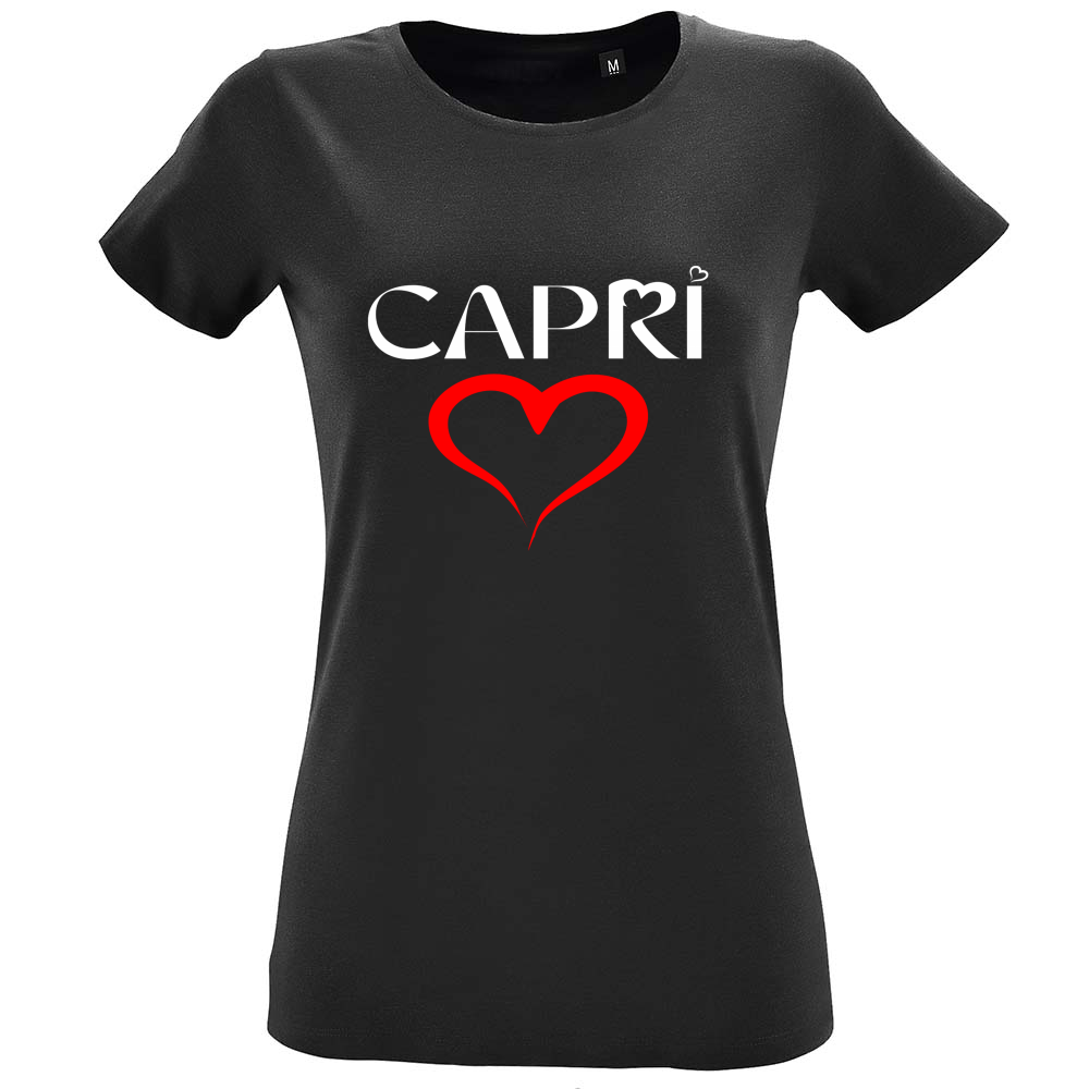 T-Shirt Women Fit CUORE CAPRI ROSSO