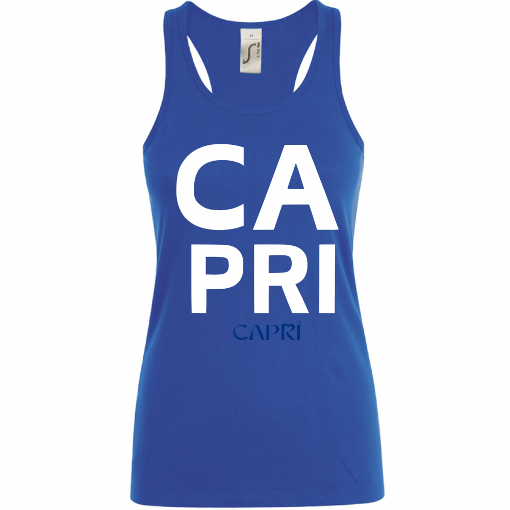 Women's Tank Top CAPRI DESIGN WHITE WRITING