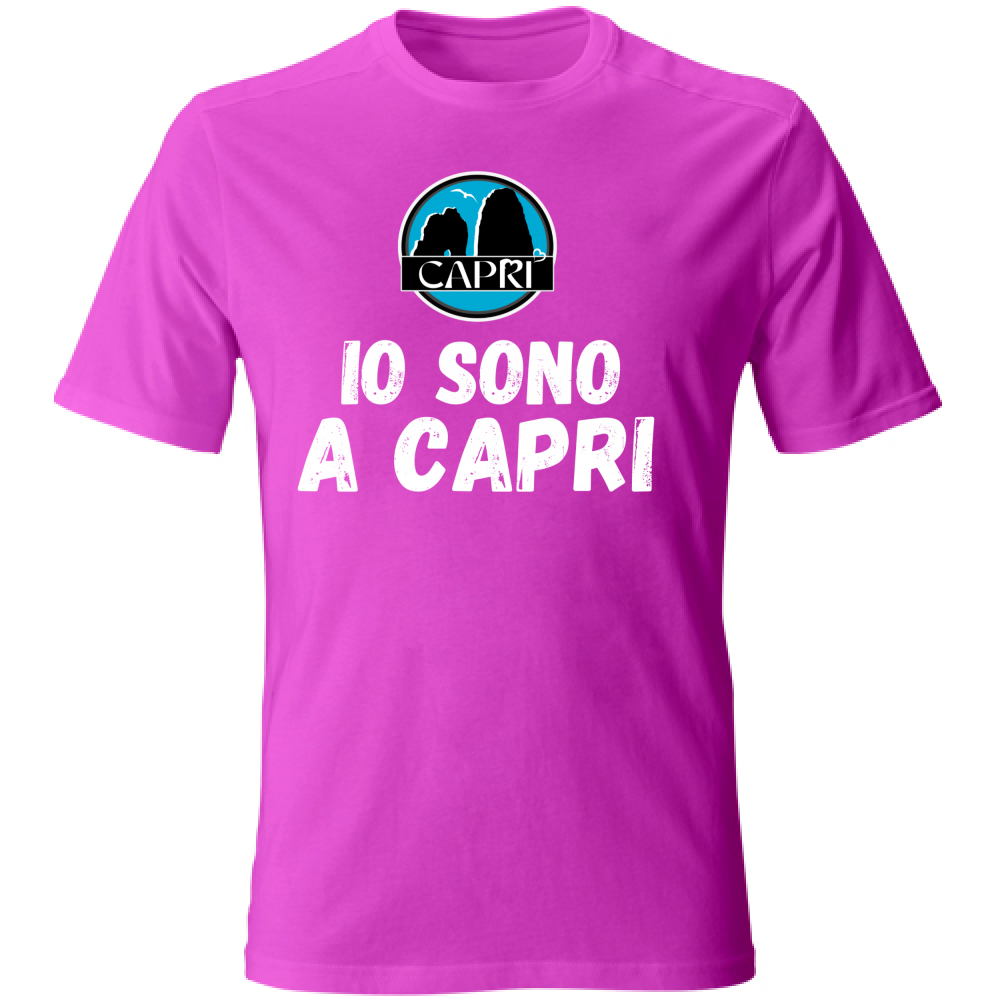 T-Shirt Kids I AM IN CAPRI WHITE WRITING