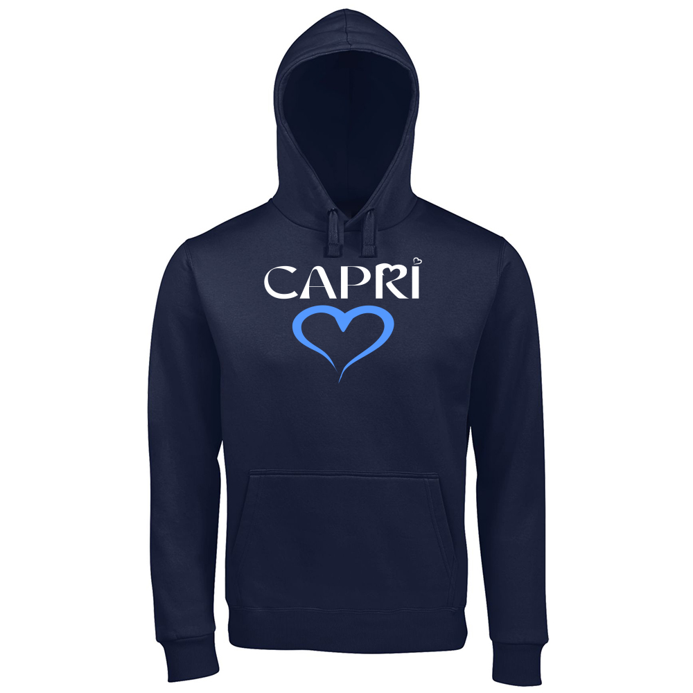 Hoodie Premium Men CAPRI CUORE AZZURRO