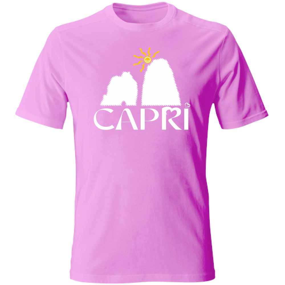 T-Shirt Kids CAPRI HAPPY FARAGLIONI WHITE