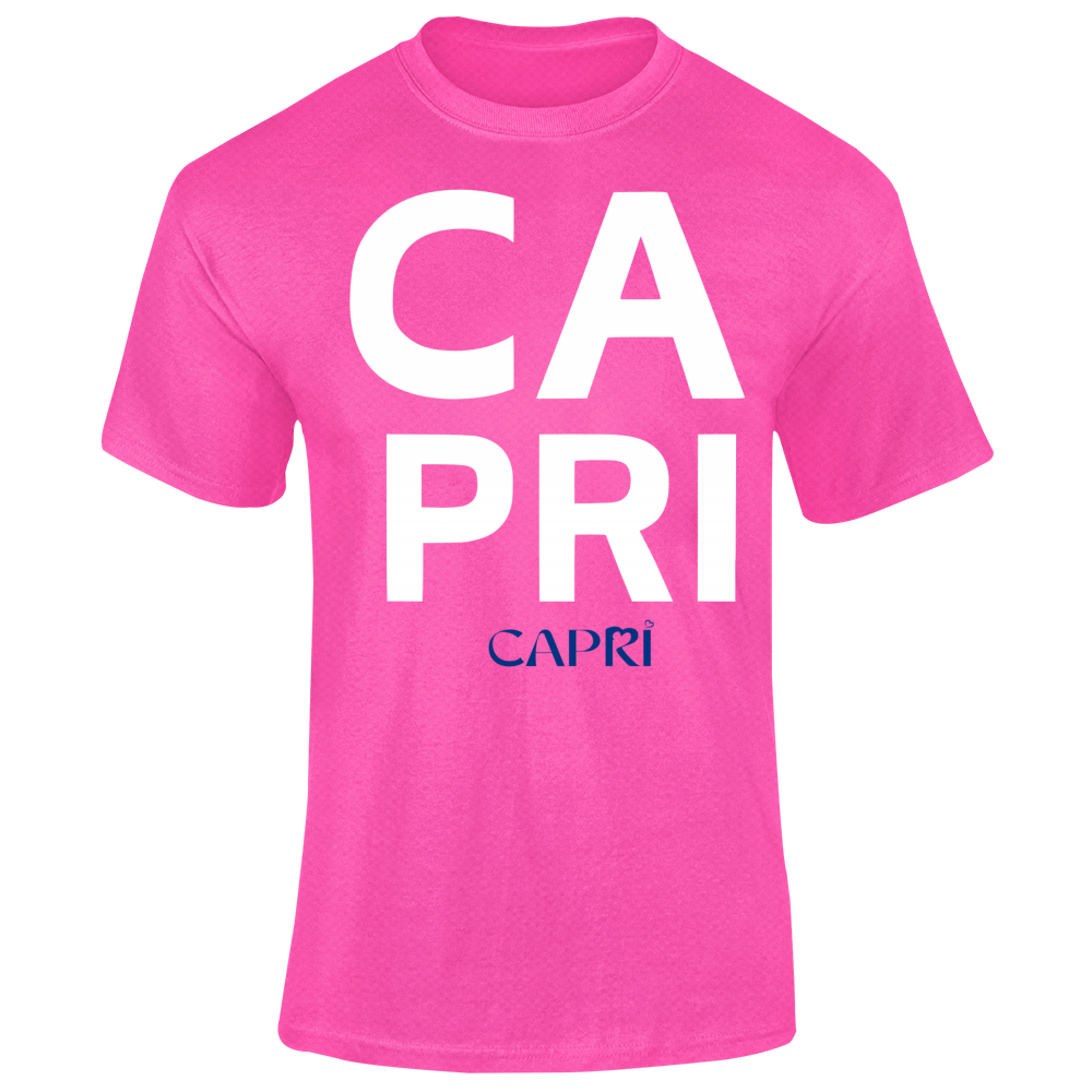 T-Shirt Unisex Dry Sport CAPRI DESIGN SCRITTA BIANCA
