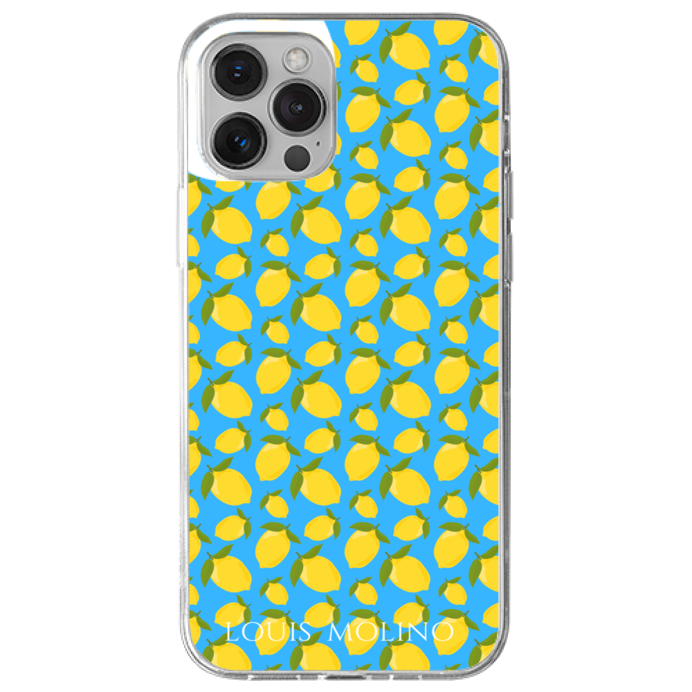 Cover Gomma iPhone 12 Pro Max LEMON BLUE CAPRI