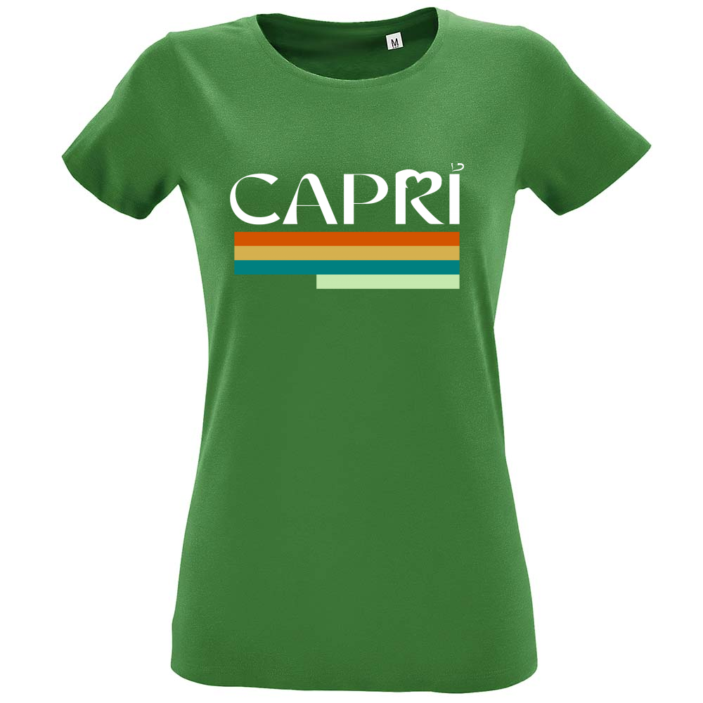 T-Shirt Women Fit CAPRI TECHNICAL COLOR WHITE WRITING