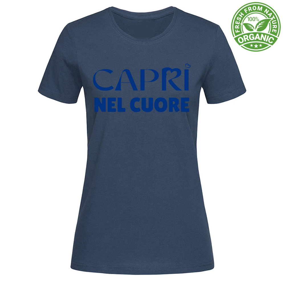 T-Shirt Woman Organic Capri In The Heart