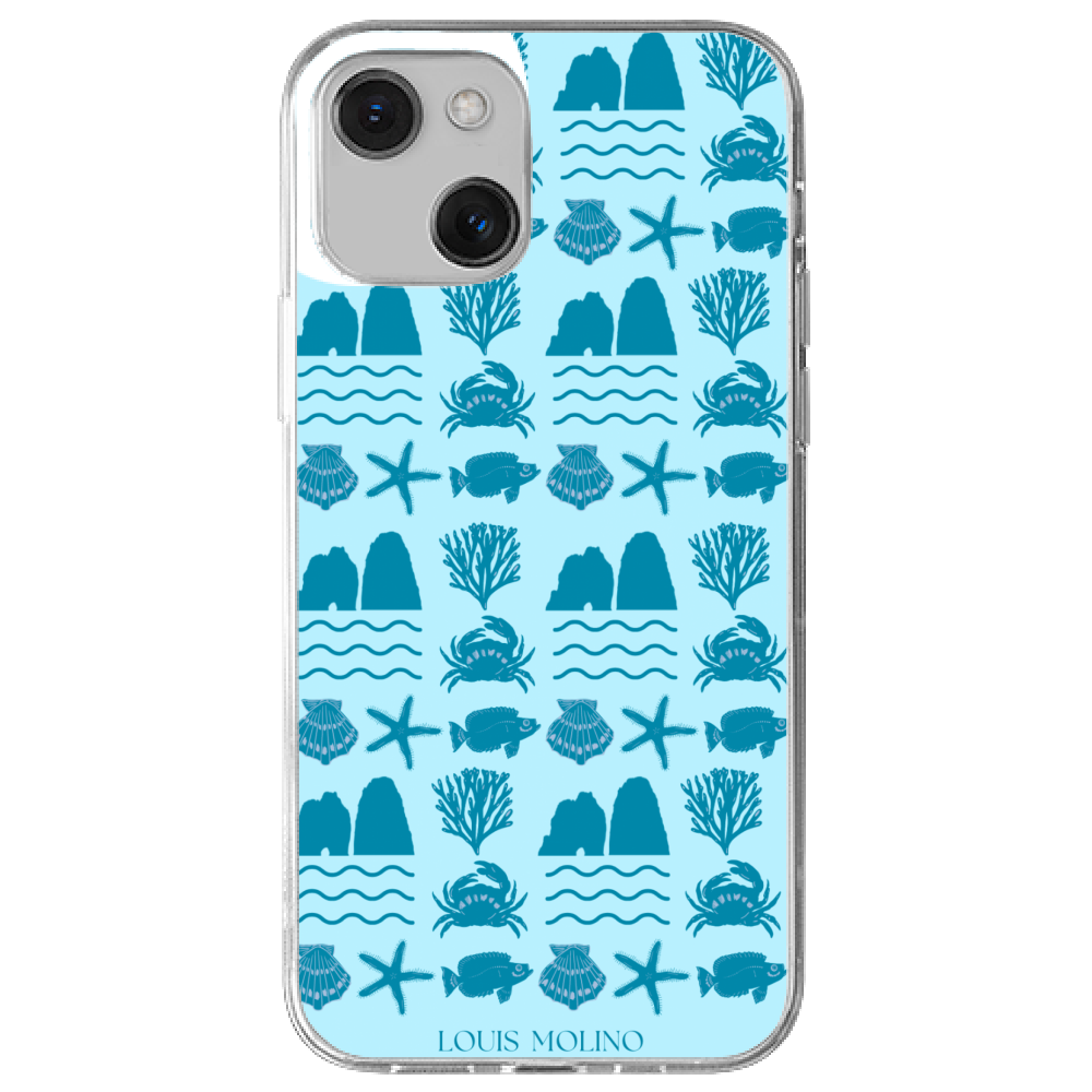 Rubber Cover iPhone 13 FARAGLIONI SEA SPECIES CAPRI