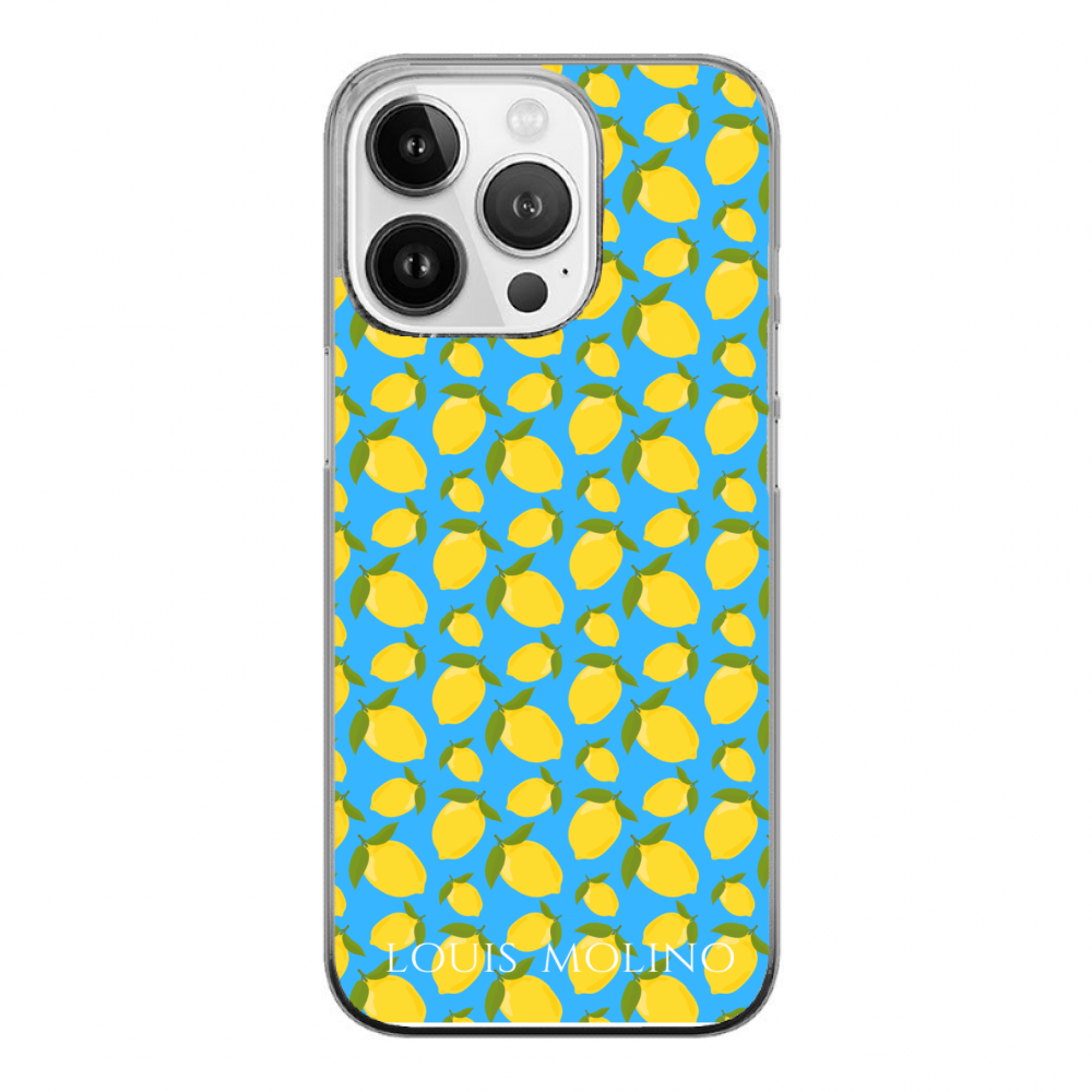 Cover Gomma iPhone 14 Pro LEMON BLUE CAPRI