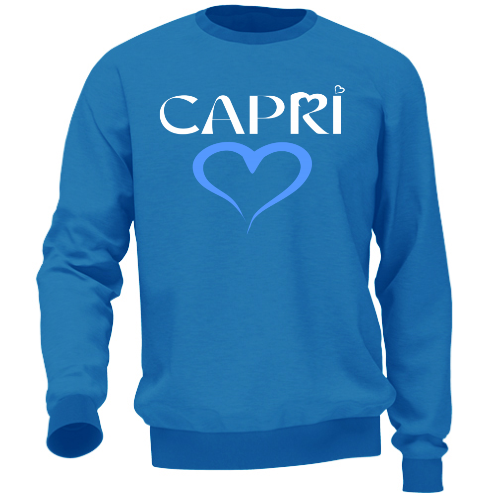 Unisex Sweatshirt CAPRI HEART BLUE
