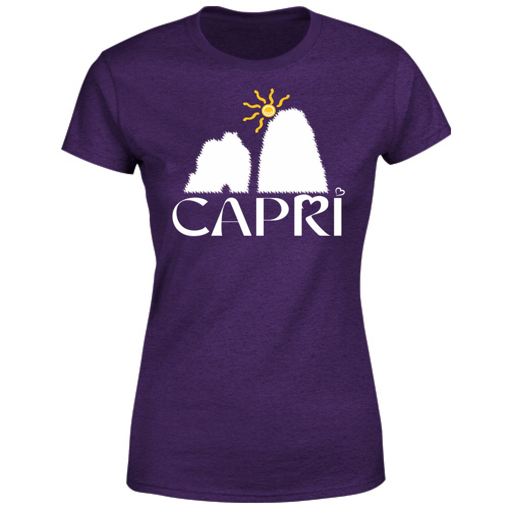 T-Shirt Donna CAPRI HAPPY FARAGLIONI WHITE