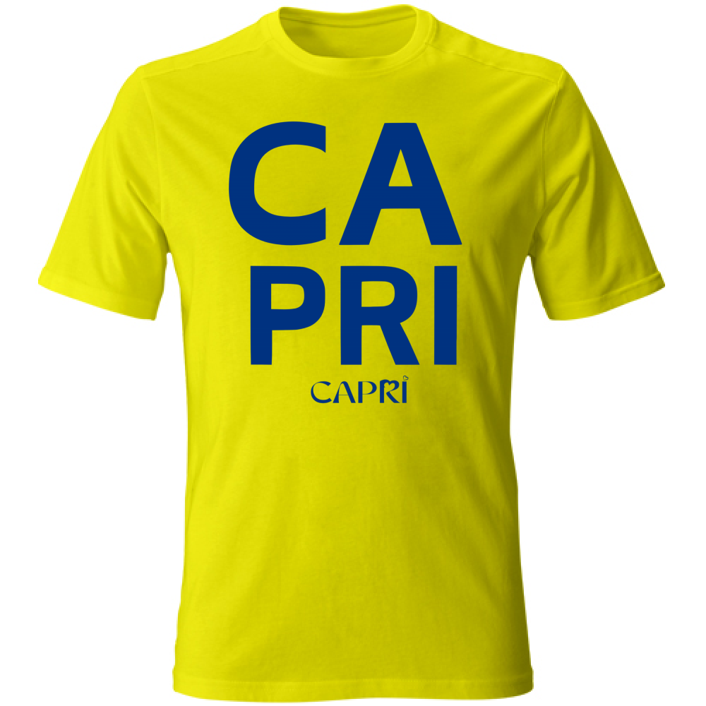T-Shirt Bambino CAPRI DESIGN SCRITTA BLUE