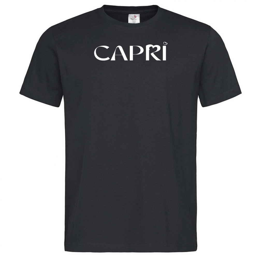 T-Shirt Men Premium CAPRI MINIMAL WHITE WRITING