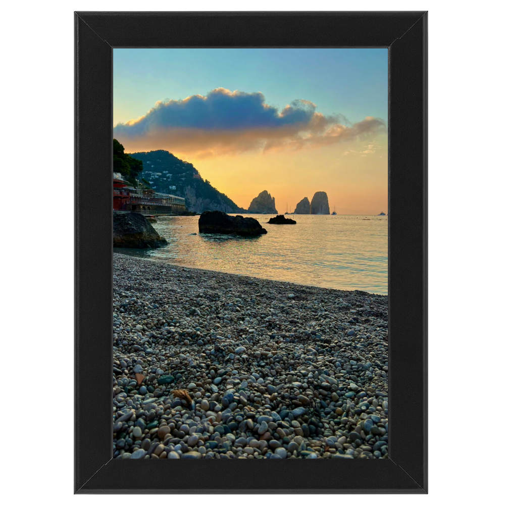 Poster con Cornice 40x60 Capri Alba da Sogno