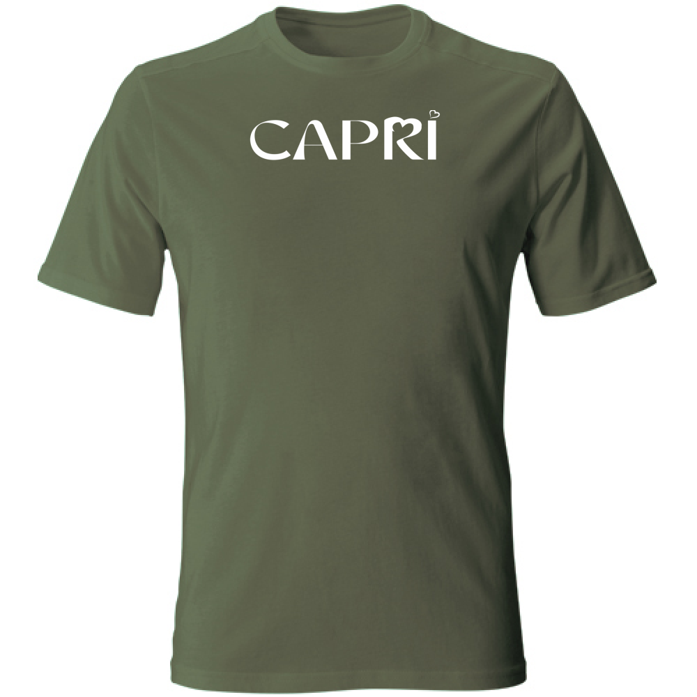 Unisex T-Shirt CAPRI MINIMAL WHITE WRITING