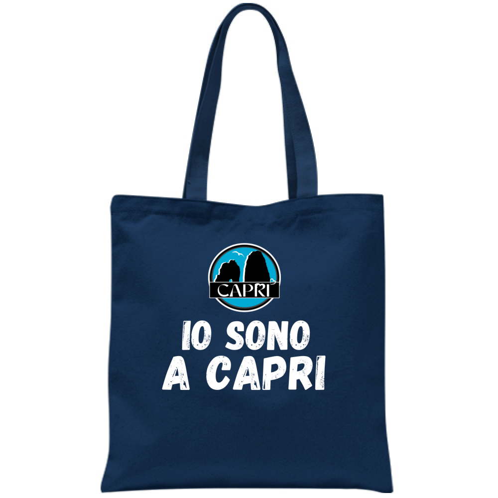 I AM IN CAPRI WHITE WRITING bag