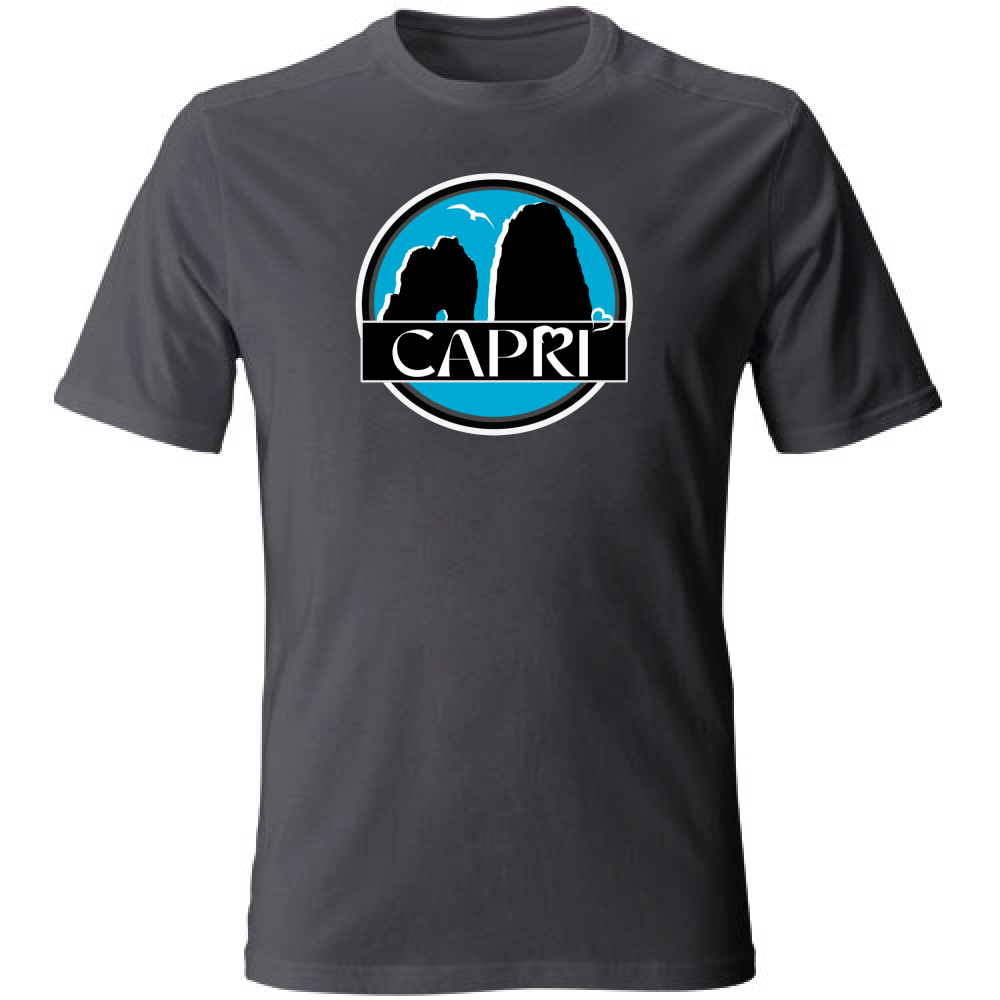 T-Shirt Unisex CAPRI CERCHIO MAGICO CON  FARAGLIONI