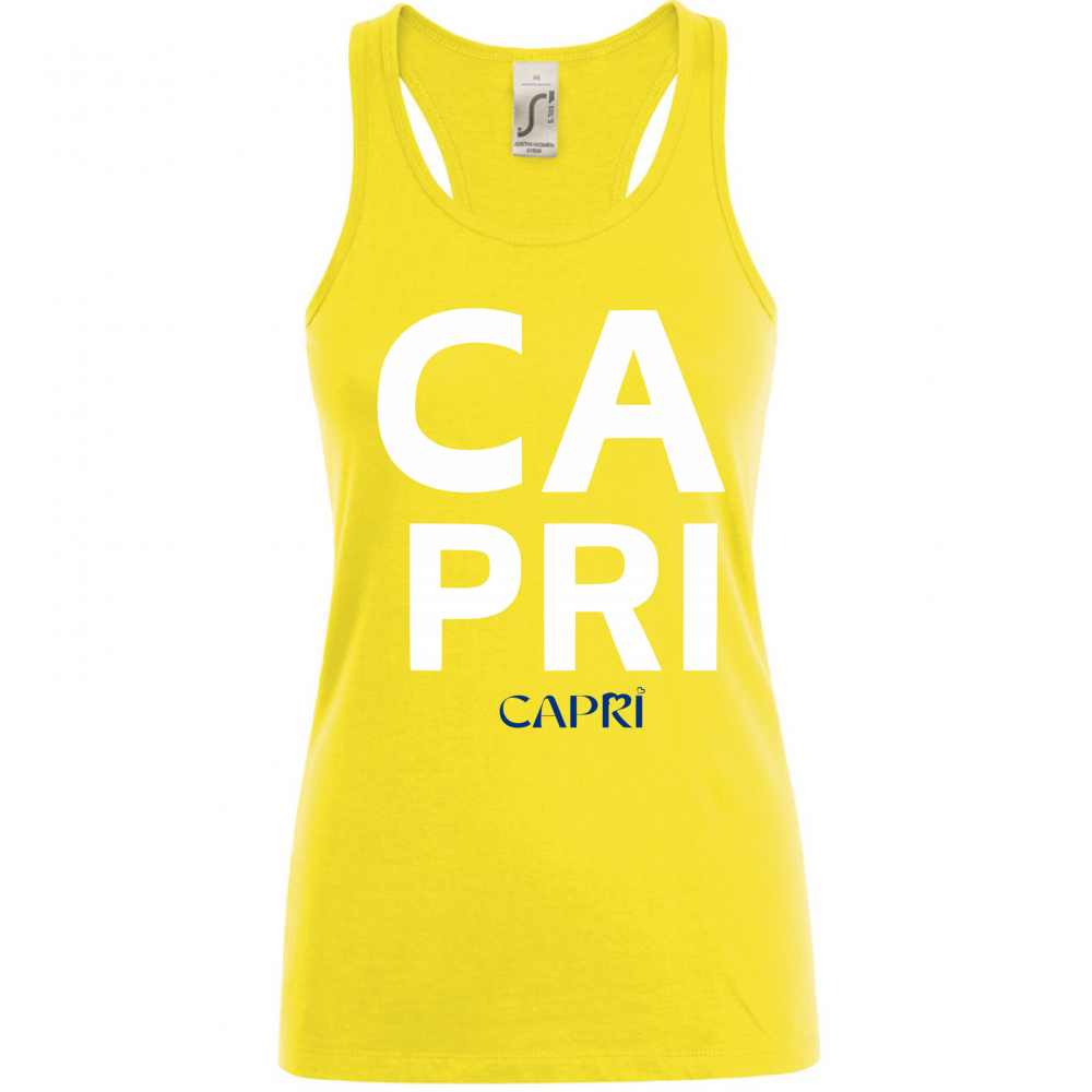 Women's Tank Top CAPRI DESIGN WHITE WRITING
