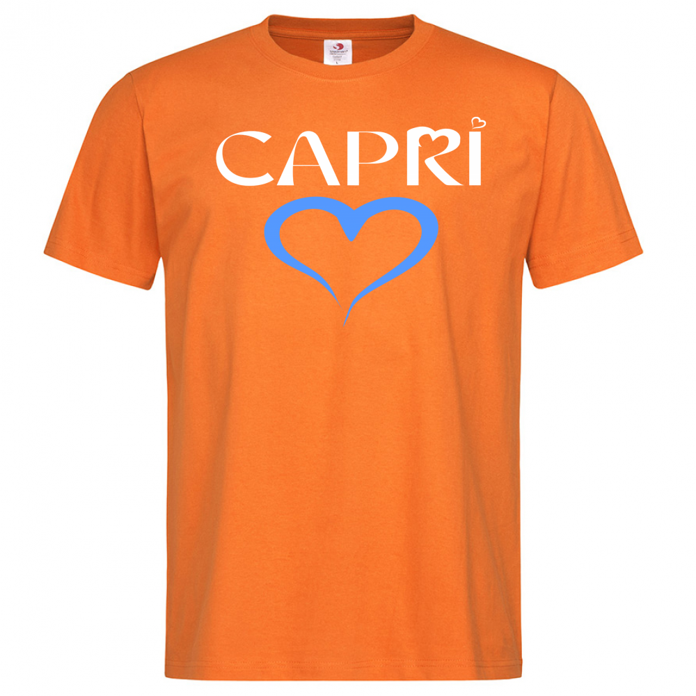 T-Shirt Men Premium CAPRI CUORE AZZURRO